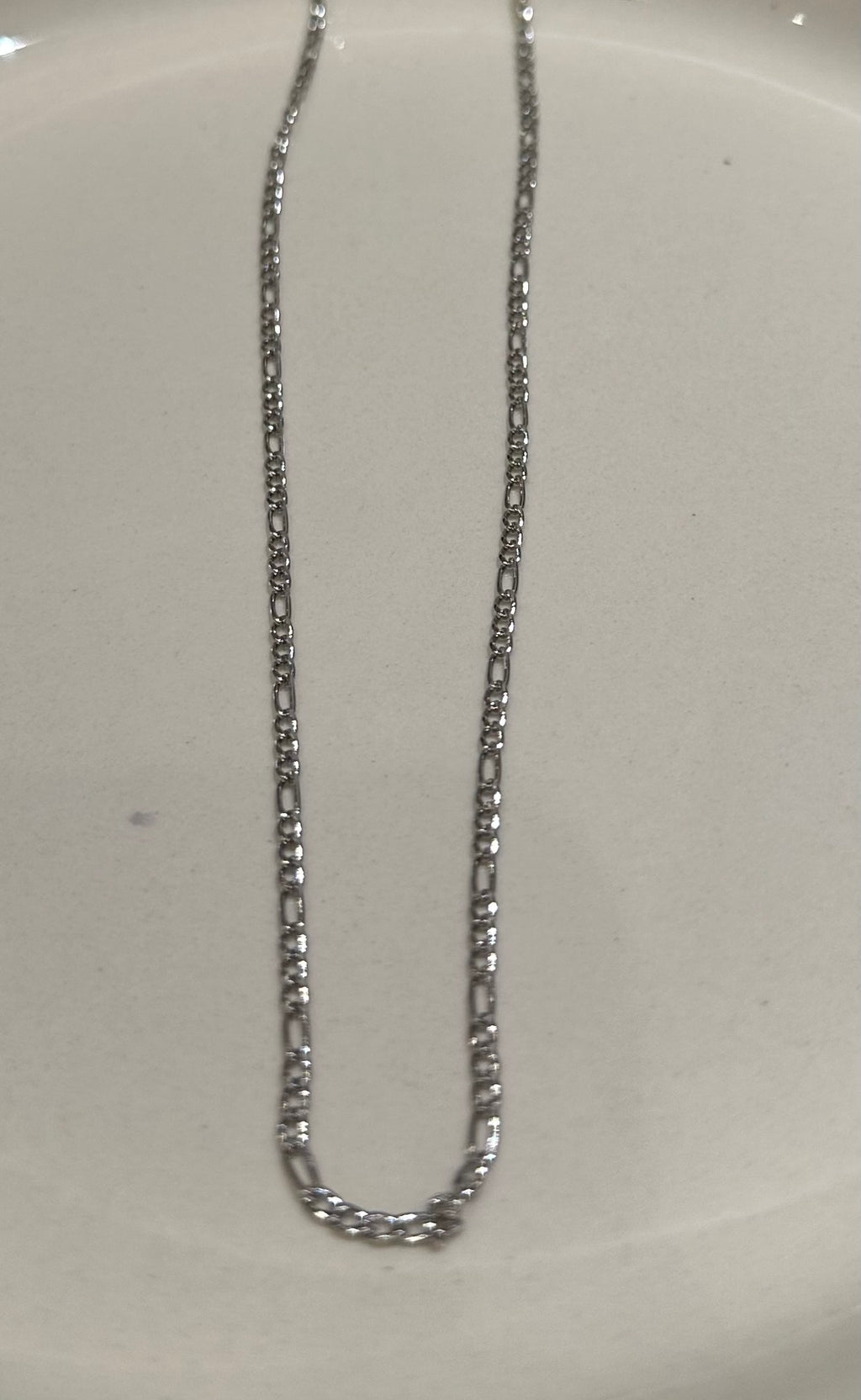 Figaro Kette Herren Silber – 3+1 Gliederkette, 3mm